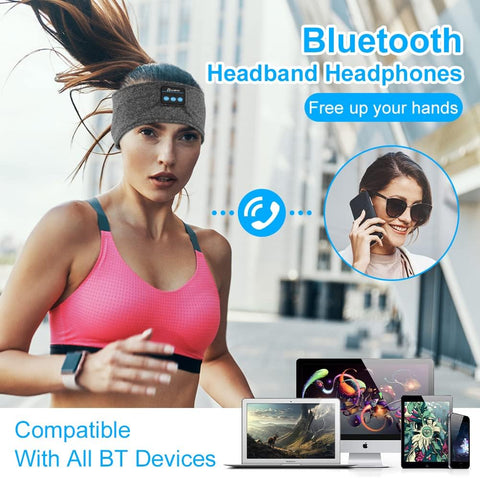 Wireless Bluetooth Headband – Sleep & Sports Headphones with Noise Cancellation & Long Battery Life