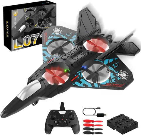 SkyBlaze 360 – Intelligent LED RC Stunt Plane with Self-Stabilizing System