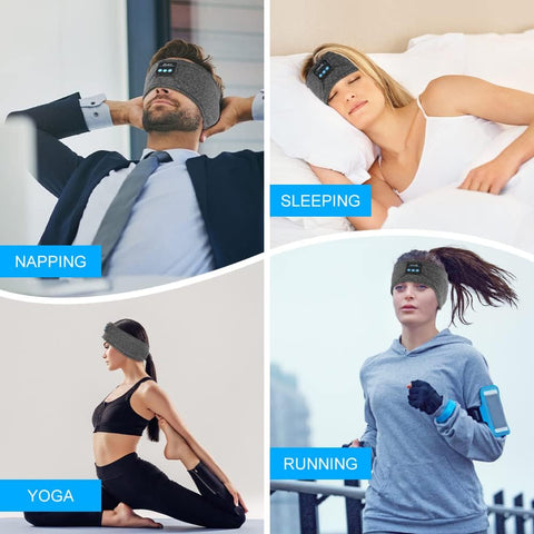 Wireless Bluetooth Headband – Sleep & Sports Headphones with Noise Cancellation & Long Battery Life