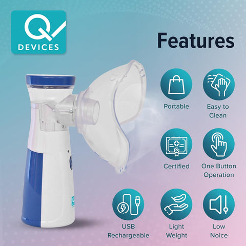 "Ultra-Light Portable Nebulizer – Fast, Quiet & Easy Respiratory Relief Anywhere"
