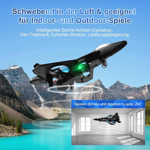 SkyBlaze 360 – Intelligent LED RC Stunt Plane with Self-Stabilizing System